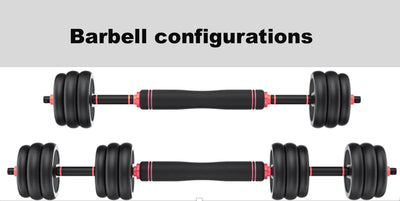 Burnlab 6 in 1 Multifunctional Weight Training Kit - Dumbbells | Kettlebells and Barbells in 1