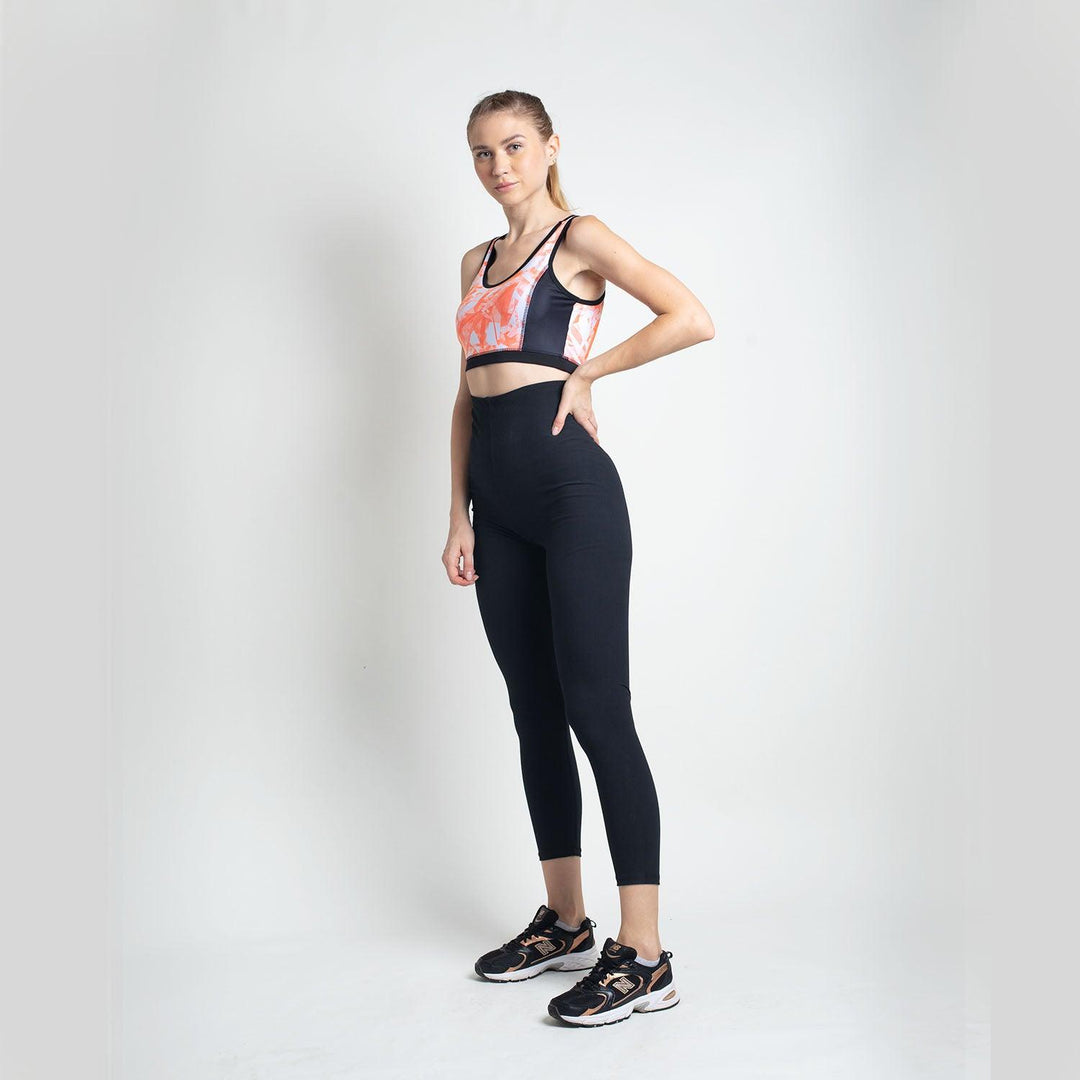 Leggings - Black Ribbed - Kriya Fit