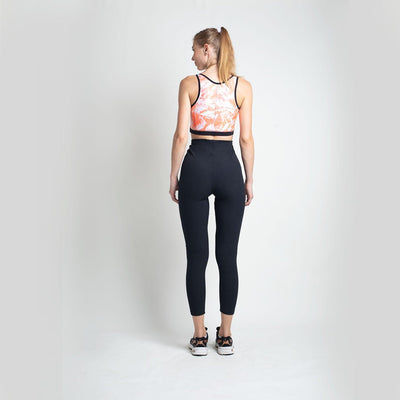 Leggings - Black Ribbed - Kriya Fit