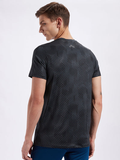 Charged Printed Stretchable T-shirt