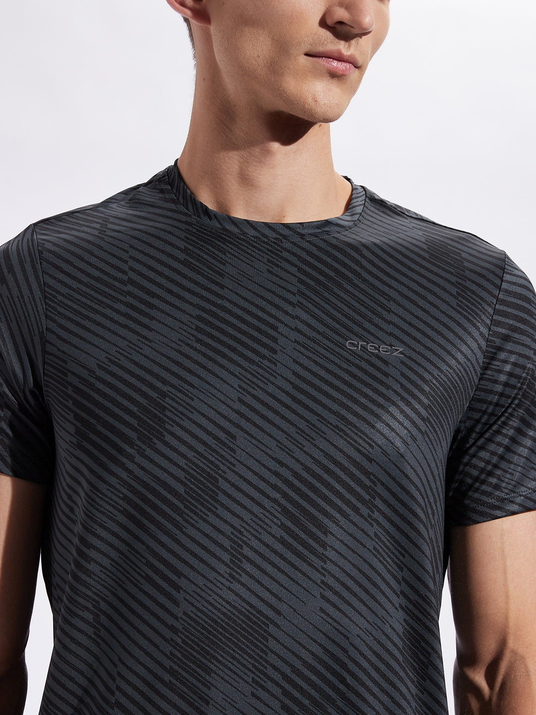 Charged Printed Stretchable T-shirt