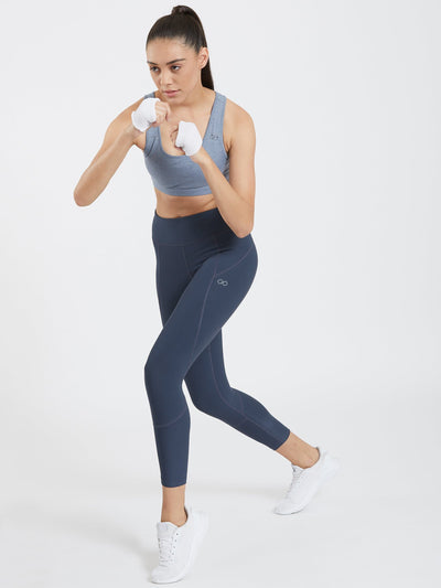 Creeluxe Curve Defining Pacific Blue Ankle Length Leggings