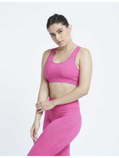 Fuscia Marl Hardcore Sports Bra