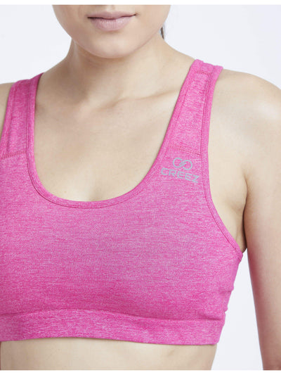 Fuscia Marl Hardcore Sports Bra