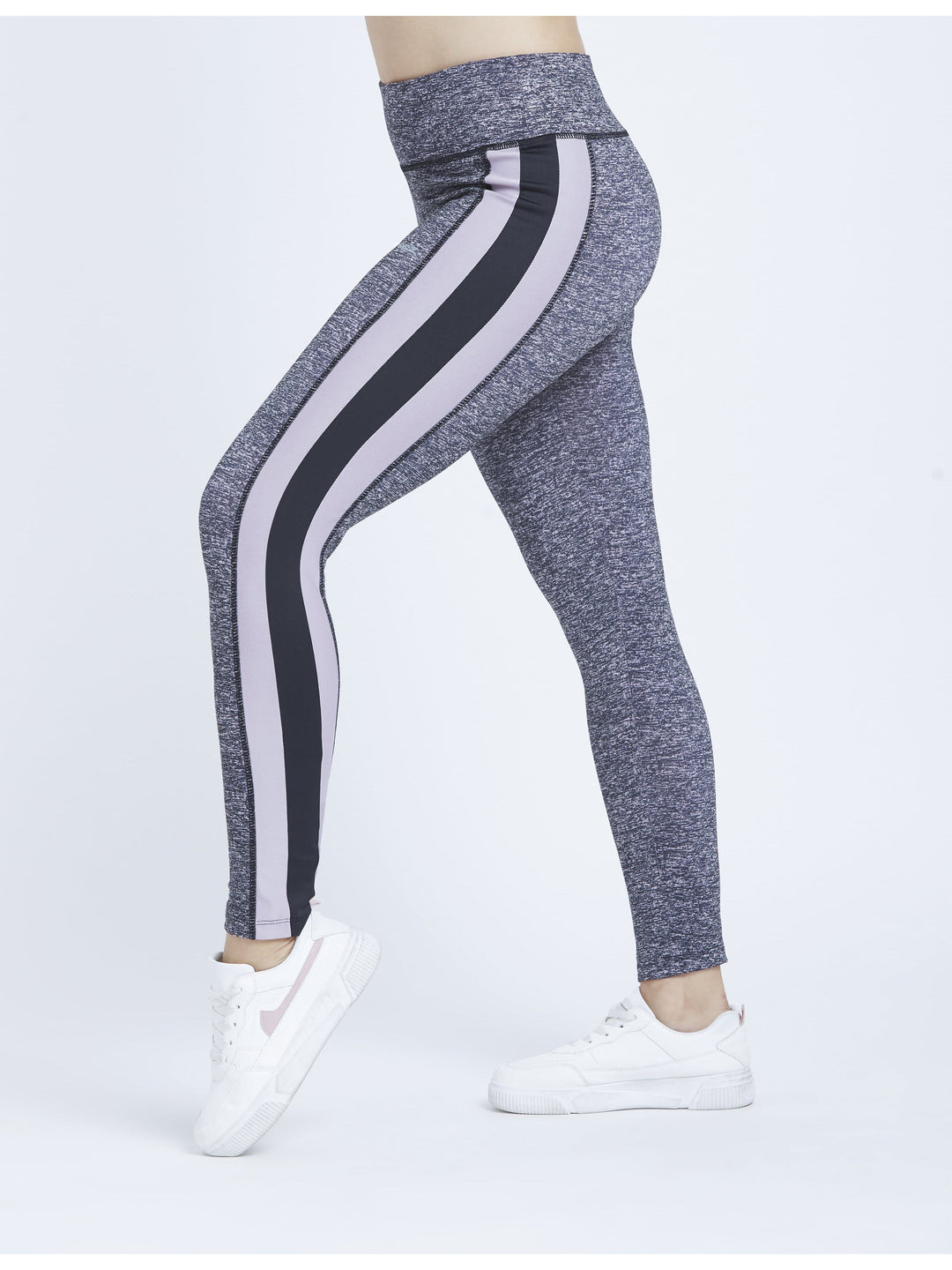 Essential Side Paneled Marl Full Length Leggings