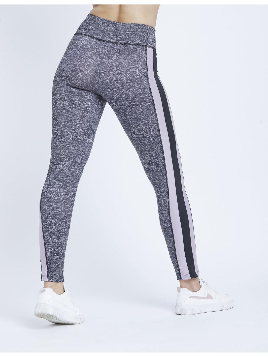 Essential Side Paneled Marl Full Length Leggings