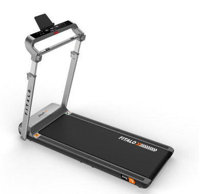 Edge T2 (3.0HP Peak) DC Motorised Foldable Running Deck Treadmill for Home Use | Max user 90 KG | LED Display | Compact Running Machine | Adjutable Upright Post | Hand Pulse | Speaker | Free Assembly
