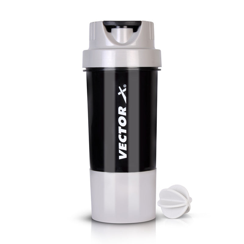 Shaker Bottle For Protein Shake (Grey | 500ml)