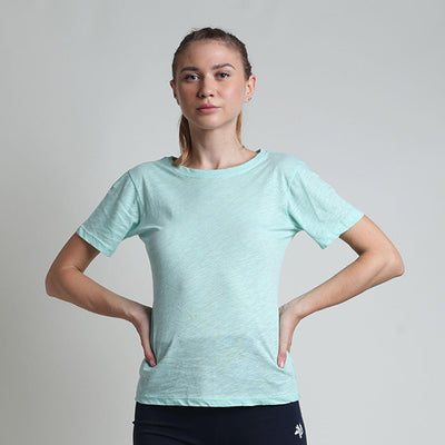Upcycled Cotton Tee - Mint Green - Kriya Fit