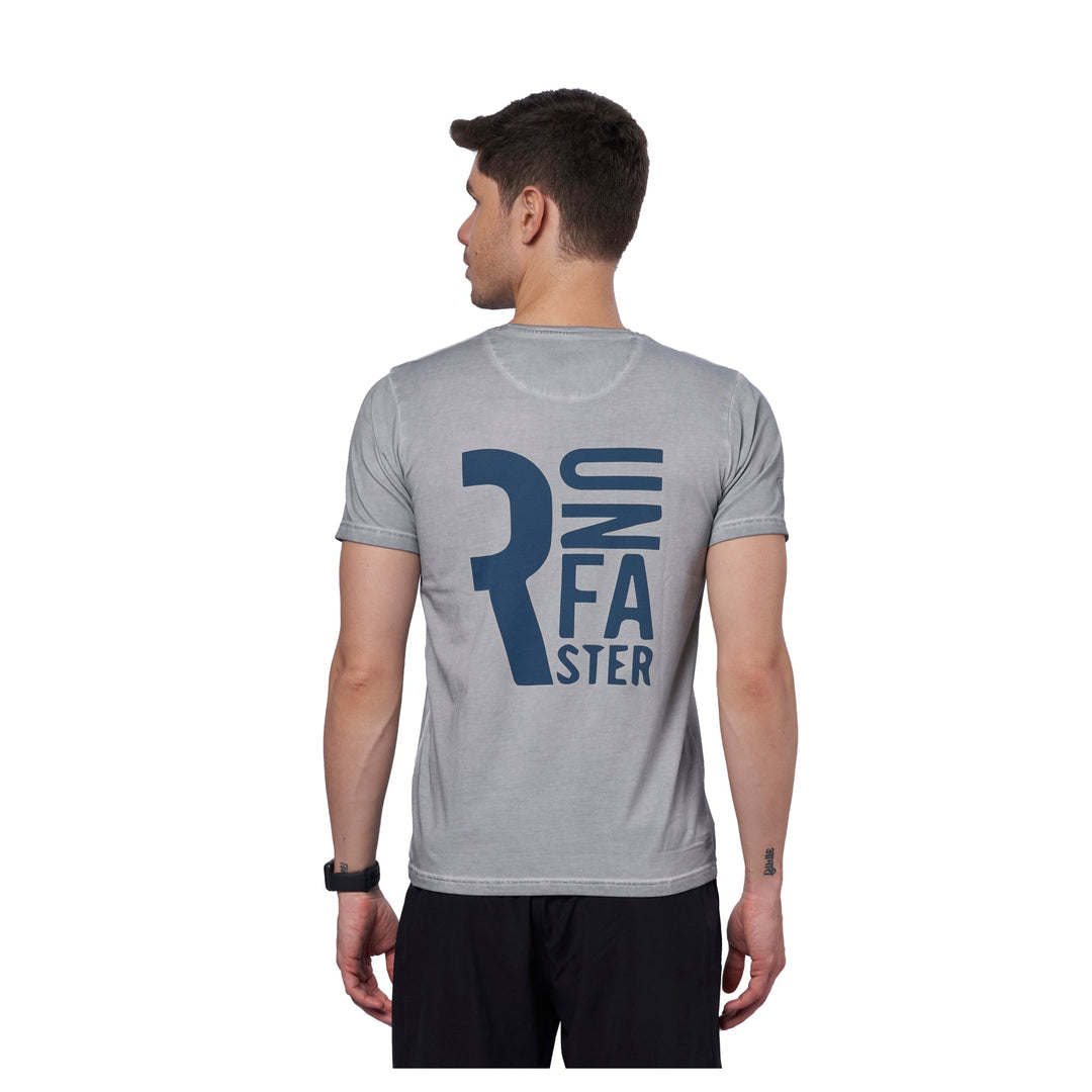 Men's CPD Wash Back Printed Outdoor Training T-Shirt (Grey)