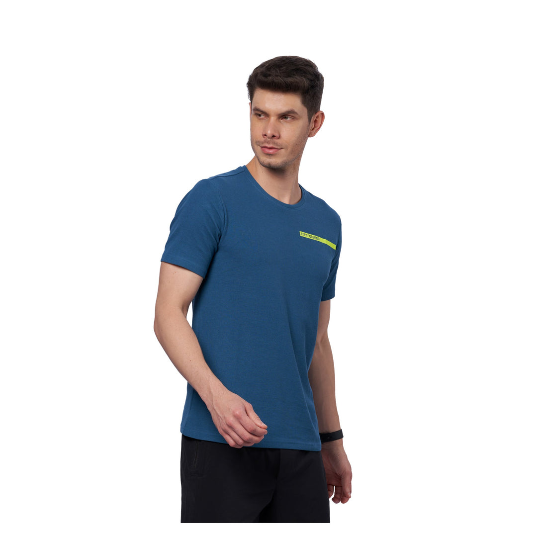 Men's Breathable Training Outdoor T-Shirt (Blue) (Blue)