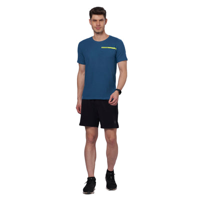 Men's Breathable Training Outdoor T-Shirt (Blue) (Blue)