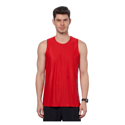 Men's Breathable Tank Top for Running/Training/ Gym workout (Red)