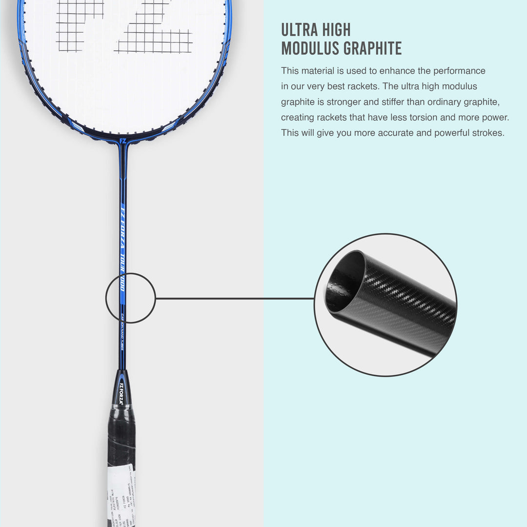 Tour 1000 Strung Badminton Racket