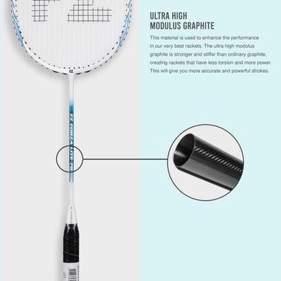 Lite 78 Strung Badminton Racket (Scuba Blue)