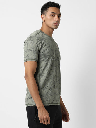 Campus Sutra Men Active wear T-Shirt