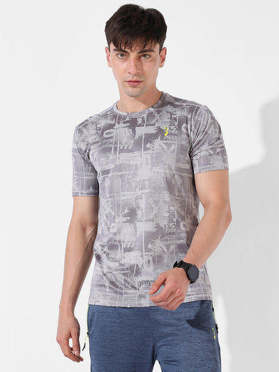 Campus Sutra Men Active wear T-Shirt