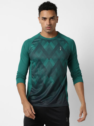 Campus Sutra Men Active wear T-Shirt