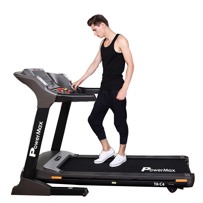 TA-C4 (8HP Peak ) Premiun AC Motorized Treadmill for Home Use | 99 Pre-Set Max Pro Workout Session?Max User Wt.140kg | 20 Level Auto Incline | Top Speed:20 Km/hr | Spring Resistance?