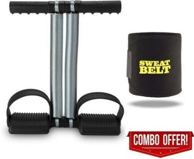Combo Kit Full Body Exerciser Double Spring Tummy Trimmer Sweatbelt (Pack of 2)