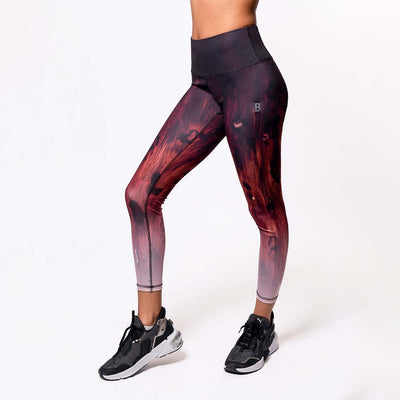 Magnum Opus High Waist Leggings - Garnet