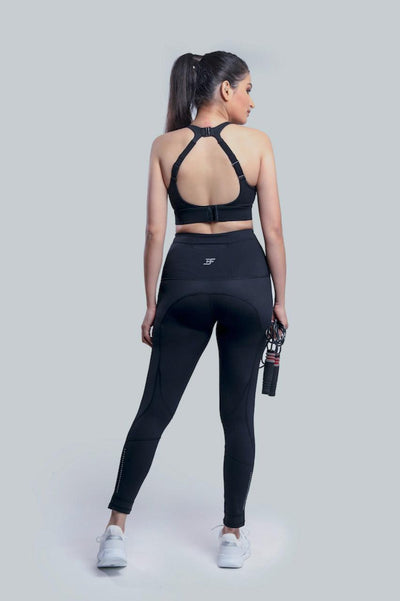 Support Performance Tights - Black - Kriya Fit