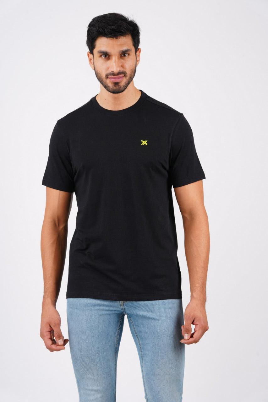 Performance Crew Neck T-Shirt - Black - Kriya Fit