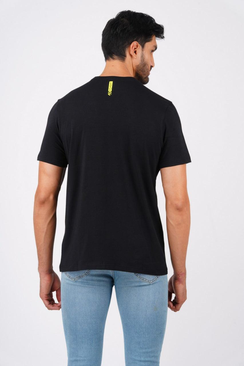 Performance Crew Neck T-Shirt - Black - Kriya Fit