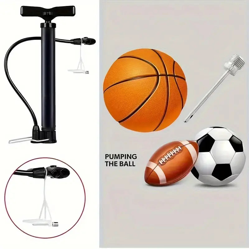 Portable Bike Pump |  Multifunctional Ball And Bike Air Pump For Basketball |  Football And Balloons (Pack of 1)