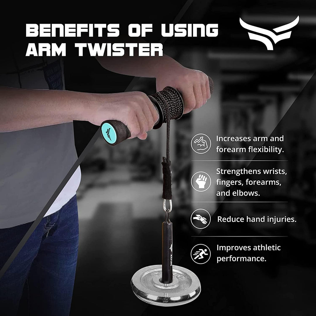 Forearm Blaster/Arm Twister (Supports 100 Kg) - Kriya Fit