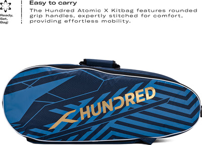 Hundred Atomic X Surge Badminton Kit Bag (Blue) (Size - M/30 L)
