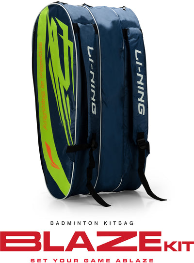 Li-Ning Blaze Badminton Kit Bag (Blue/Yellow) (Size - L/50 L)