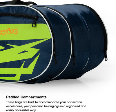 Li-Ning Blaze Badminton Kit Bag (Blue/Yellow) (Size - L/50 L)