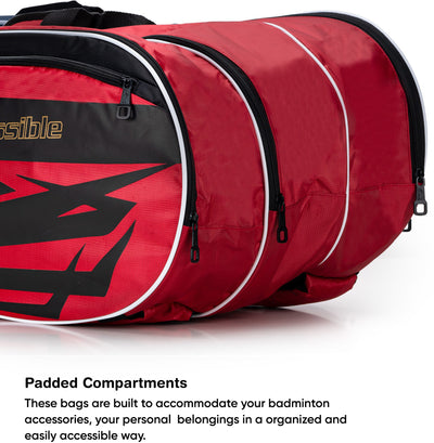 Li-Ning Blaze Badminton Kit Bag (Red) (Size - L/50 L)