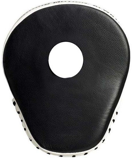 Aurion by 10Club Boxing Pads Focus Curved Maya Hide Leather Hook (Black) | Jab Target Hand Pads Great for MMA | Kickboxing | Martial Arts | Karate Training | Strike Shield | Focus Pad | Sports | Fitness
