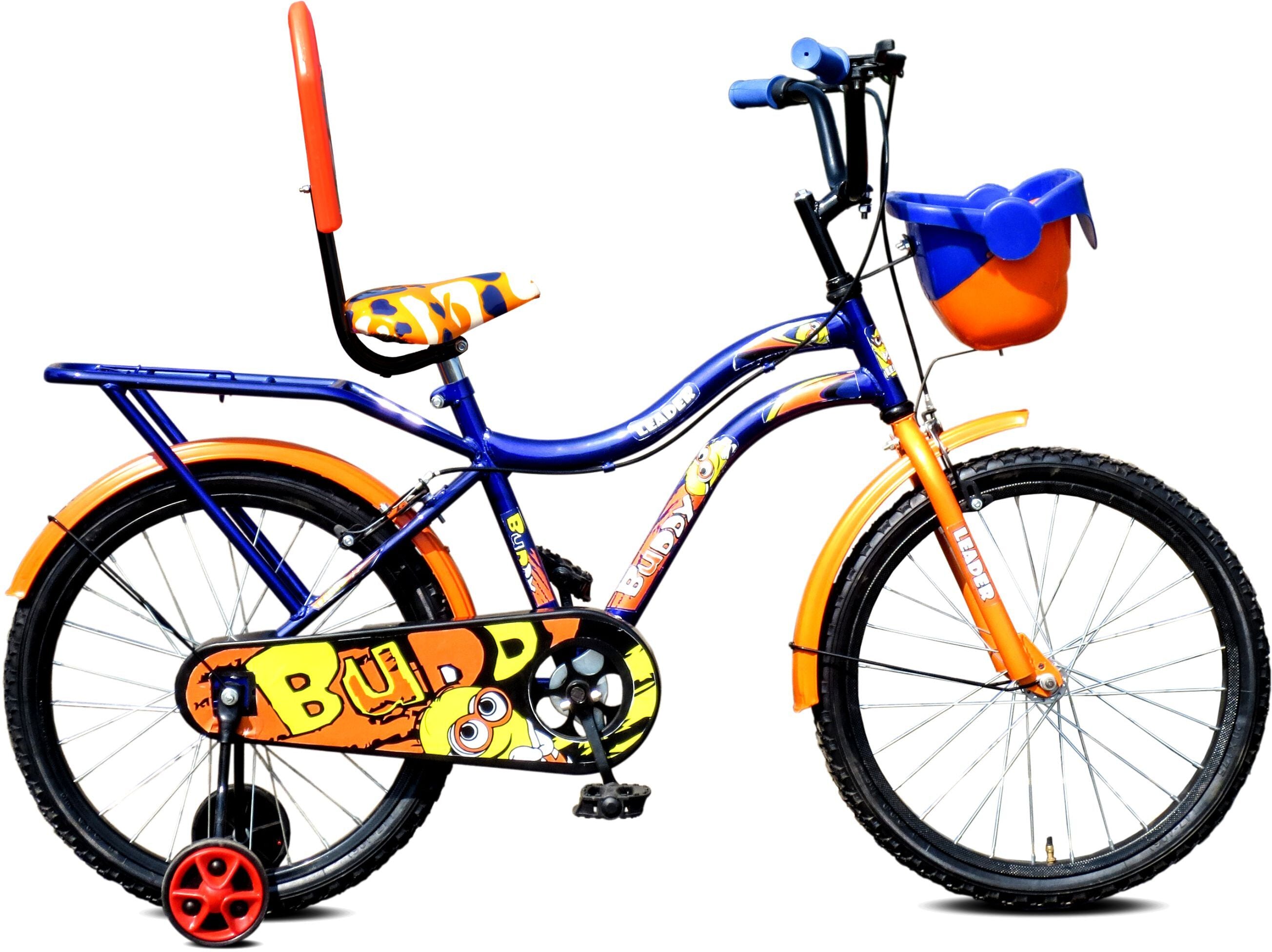 Buddy 16 Kids Cycle with Training Wheels For Age Group 5 7 Years 16 T Road Cycle Single Speed Blue KriyaFit