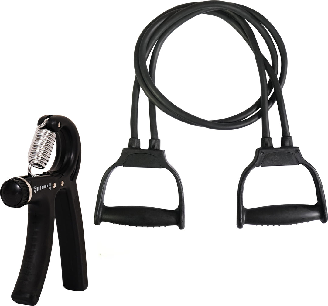 Combo of Adjustable Hand Gripper & Double Toning tube for Body Hand Workout