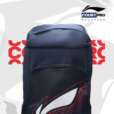 Li-Ning Court Pro Backpack Badminton Kit Bag (Navy) (Size - L/50 L)