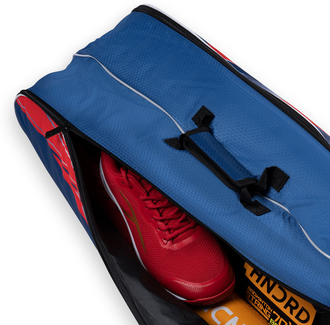 Hundred Court Vertex Badminton Kit Bag (Blue) (Size - M/30 L)