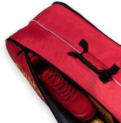 Hundred Cult Legacy Badminton Kit Bag (Red) (Size - M/30 L)