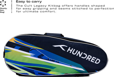 Hundred Cult Legacy Badminton Kit Bag (Navy) (Size - M/30 L)