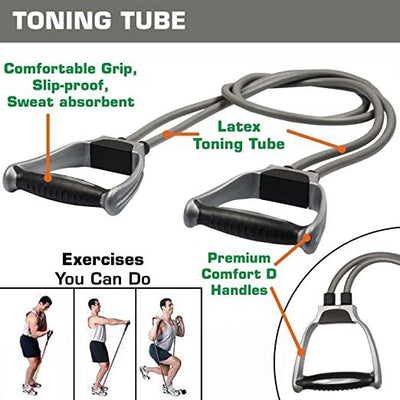 Double  Wheel Ab Roller & Double Toning Tube