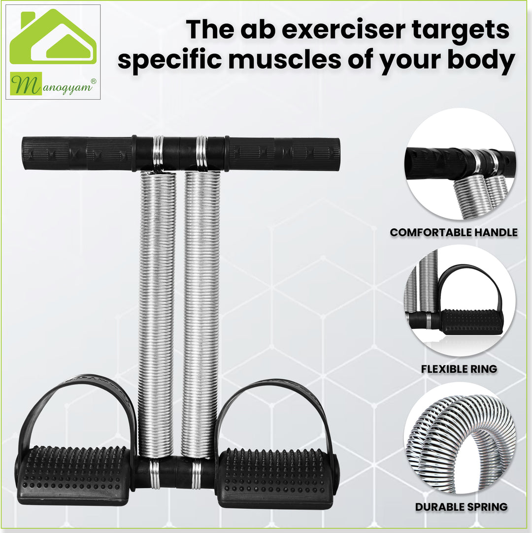 Double Toning Tube |Tummy Trimmer  |Pushup Bar And Ab Roller |Count Hand Gripper