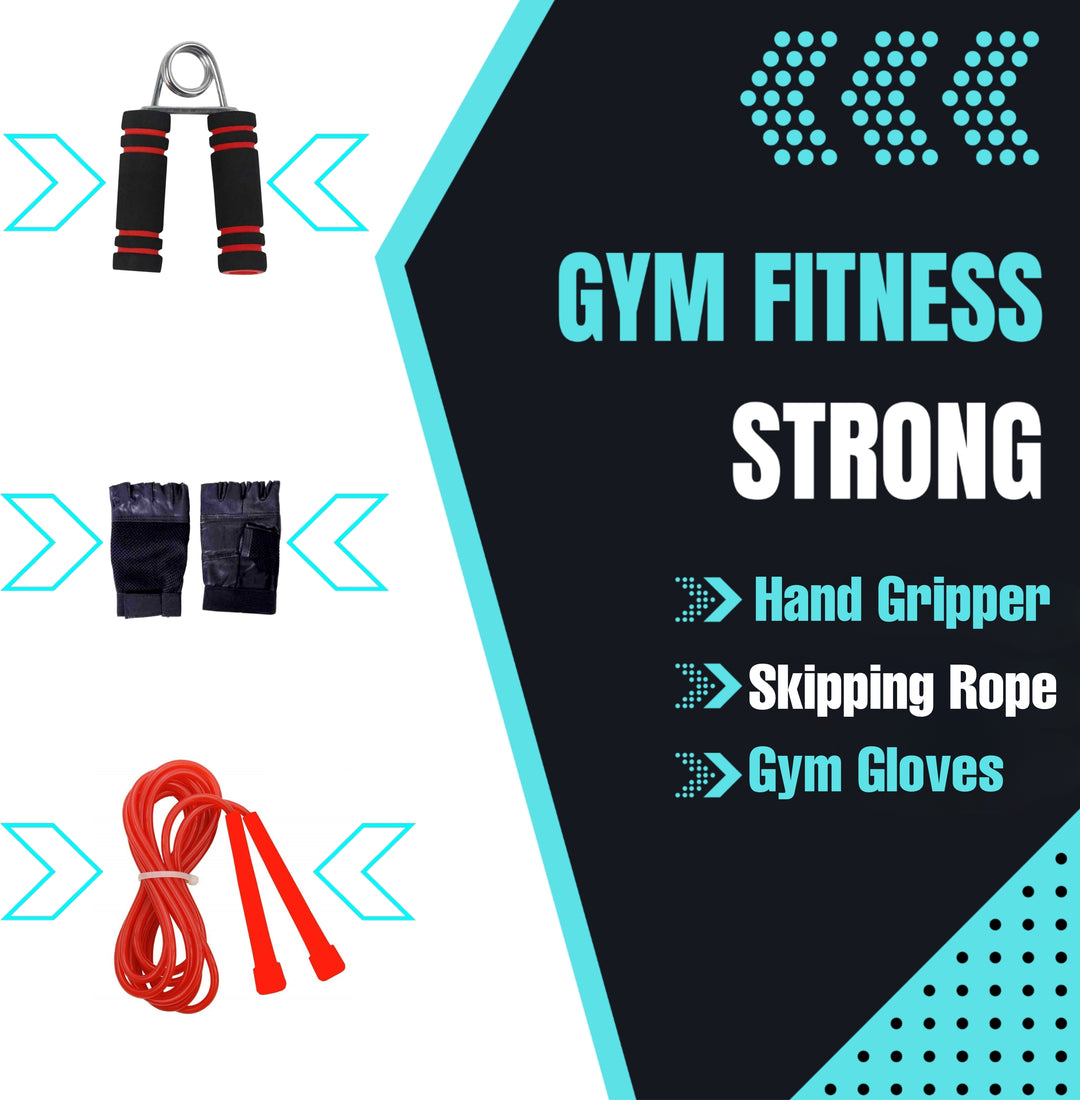 Dumbbells Set | Home Gym Set With 10Kg PVC Plates | Dumbbell Rods | Accessories