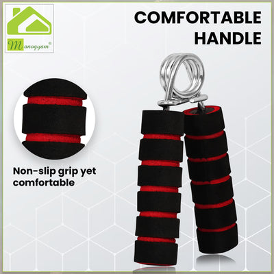 Fitness Combo of Skipping Rope & Foam Hand Gripper for Full Body & Hand Workout