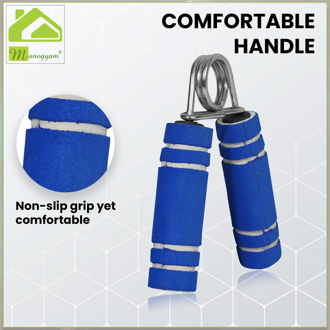 Fitness Combos of Skipping Rope & Foam Hand Gripper for Full Body & Hand Workout