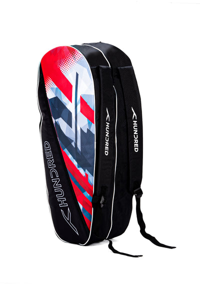 Hundred Flutter Elite Badminton Kit Bag (Black) (Size - M/30 L)