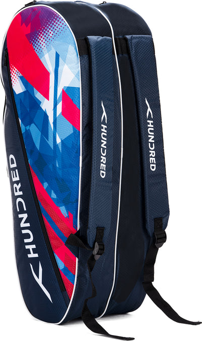 Hundred Flutter Elite Badminton Kit Bag (Navy) (Size - M/30 L)