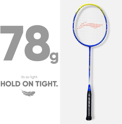 Li-Ning G-Force 3600 Superlite Strung Badminton Racquet (Blue / Yellow)