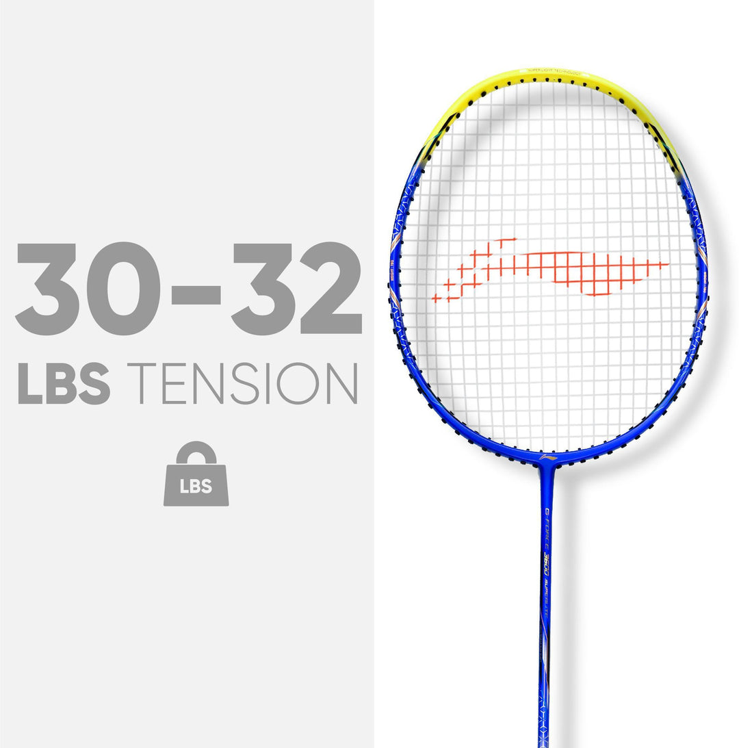 Li-Ning G-Force 3600 Superlite Strung Badminton Racquet (Blue / Yellow)